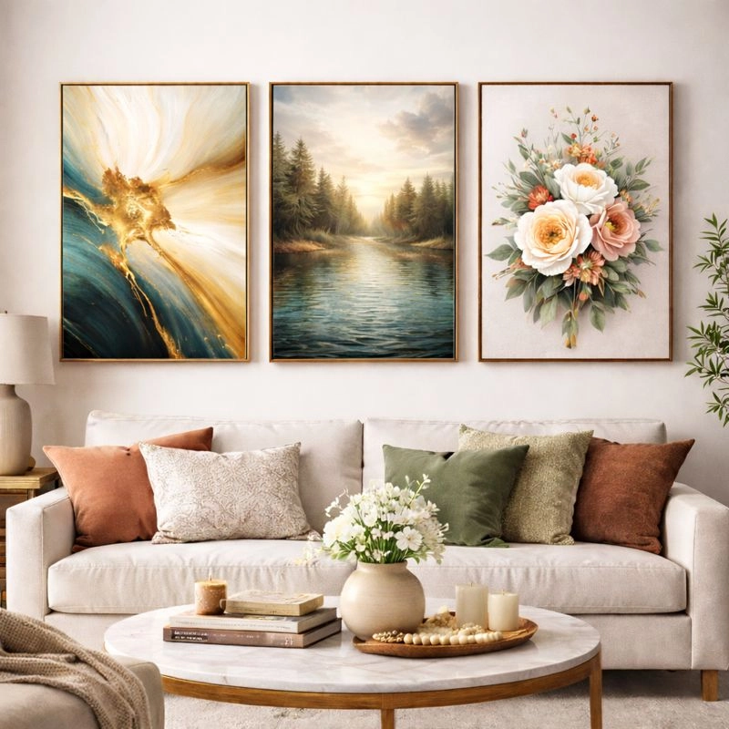 Sanatsal Tablolarla Mekânlara Değer Katın